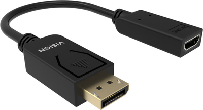 Видео адаптер Vision TC-DPHDMI/BL, DisplayPort во HDMI, црн