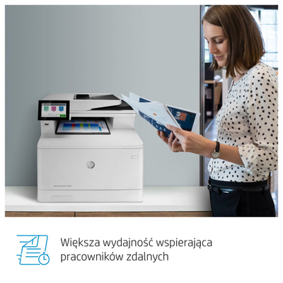 Pajisje multifunksionale HP LaserJet Enterprise MFP M480f, A4, lazer me ngjyra, e bardhë
