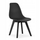 Set karrigesh Kito, 3 copë, dru ahu, të zeza