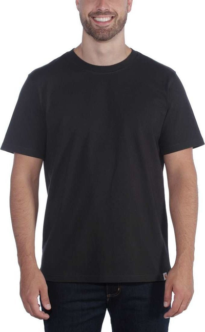 Bluzë T shirt Carhartt Dearborn Relaxed, pambuk i trashë, për meshkuj, e zezë