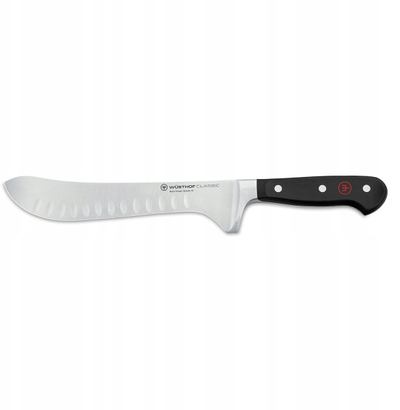 Thikë kuzhine Wüsthof Classic, 8", tehe Hollow Ground, e zezë
