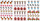 Ngjitëse letre Titanum Farm Mix, 6 fletë, 174 copa, me shumë ngjyra