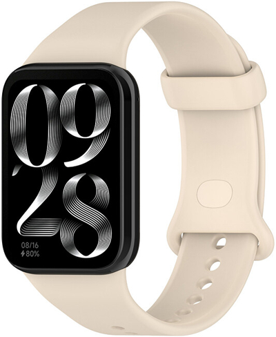 Rrip silikoni 4wrist për oren Xiaomi 8 Pro/9 Pro, bezhë