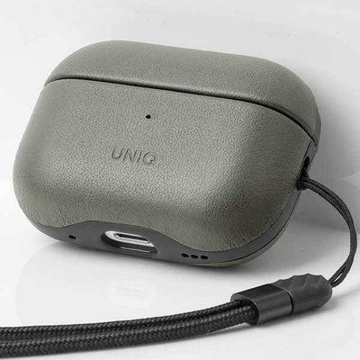 Kuti mbrojtëse Uniq Terra për Apple AirPods Pro 2, lëkurë natyrale, jeshile