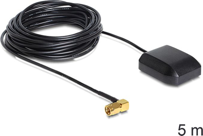 Antena GNSS Navilock NL-280GG, GPS GLONASS, SMA 90°, kabllo 5 m, e zezë