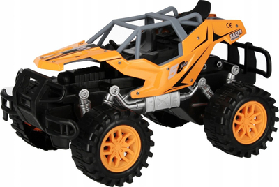 Makinë lodër off road Mega Creative Rush 50, pull back, 34 cm, portokalli e gjelbër