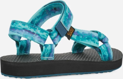 Sandale Teva Original Universal Tie-Dye për gra, me taban të butë, shumëngjyrëshe blu