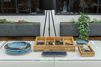 Enë e thellë VERLO Deep Blue, porcelan, 34 cm, blu e errët