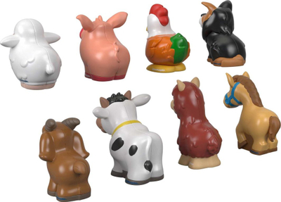 Set lodrash Fisher Price Farm Animal Friends, 8 pjesë, kafshë ferme, shumëngjyrësh