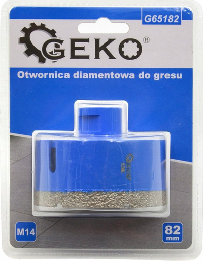 Freza diamanti Geko G65182, për mermer dhe qeramikë, 82mm, M14