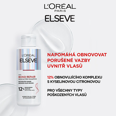 Trajtim para shampos për flokë të dëmtuar L´Oréal Paris Bond Repair (Rescue Pre-Shampoo), 200 ml