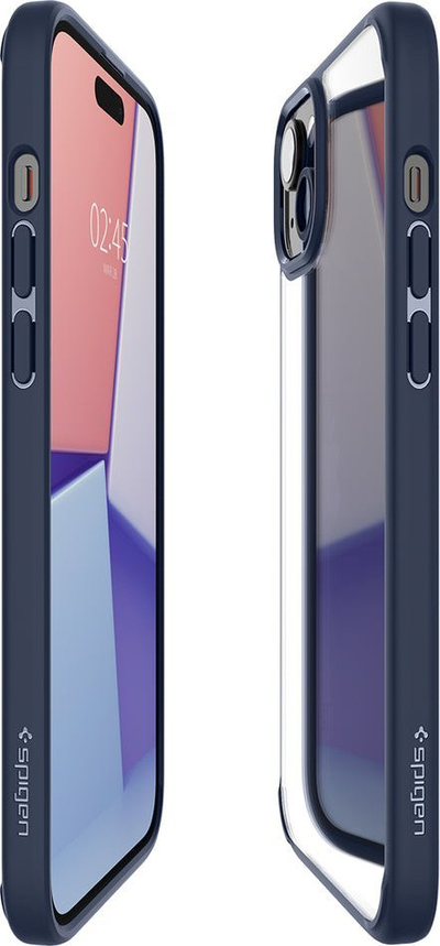Kapak telefoni Spigen Ultra Hybrid, për iPhone 15 Plus, blu navy