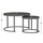 Set 2 tavolina për kafe (HM8763.13), zezë