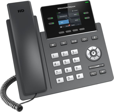 IP телефон Grandstream GRP2612W, 2 линии, Wi-Fi, црн