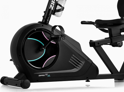 Biçikletë fitnesi Zipro iConsole +, horizontale, elektromagnetike, e zezë