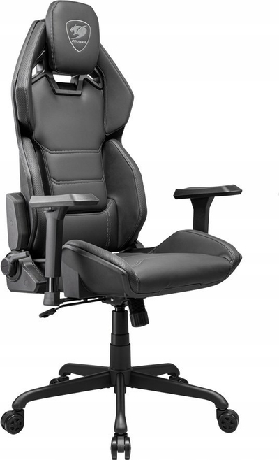 Karrige lojrash Cougar Hotrod, ergonomike, e zezë