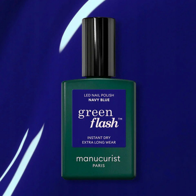 Llak thonjsh Manucurist Green Flash, LED, 15ml, blu navy