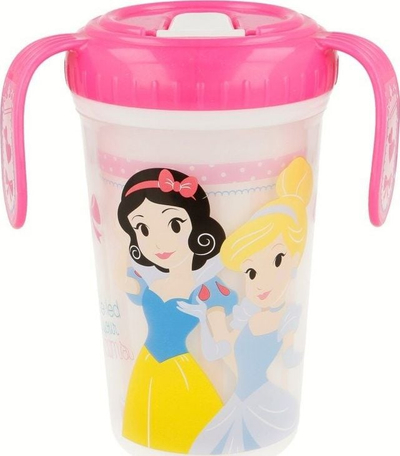 Чаша за деца Gotja Princess Cup With Spout, 320ml, со пијавка, розова