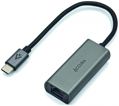 Adapter rrjeti Accura ACC2334, USB C në RJ45, Gigabit Ethernet, gri