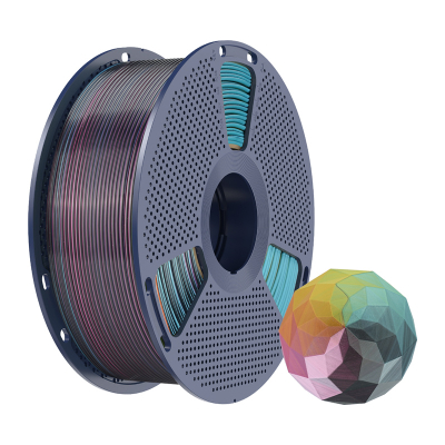 Filament 3D SUNLU Silk PLA+, 1.75 mm, 1 kg, shumëngjyrësh
