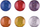 Magnetë dekorativë Centrum Glitter 88804, 30mm, set 6 copë, shumëngjyrësh