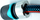 Kabllo-kops për kopsht Super Quality 1/2" 12.5mm, alumini me ABS, gri me blu