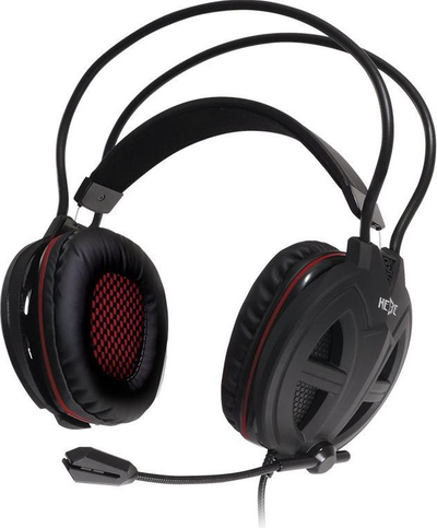 Гејминг слушалки Gamdias Hebe V2 GHS3300, стерео, со микрофон, црвени
