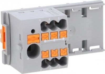 Bllok distributiv Phoenix Contact PTFIX 6/6X2,5 NS35, 690V, për shina NS35, gri