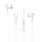 Kufje me tela XO EP81, USB-C, in-ear, të bardha
