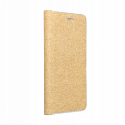 Mbulesë libro Luna Book Gold për Xiaomi Redmi Note 13 Pro Plus 5G, me kapak, ngjyrë gold