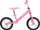 Бицикл без педали за рамнотежа за деца Bimbo Bike Runner 12", со прилагодливо седиште, розово-бел
