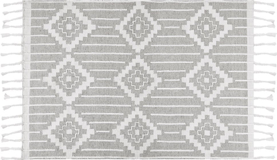 Tapet outdoor Beliani TABIAT, 160x230 cm, gri e bardhë