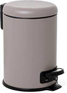 Kosh plerash Nordic Pedal Bin, 3 L, mbyllje e butë, ngjyrë taupe