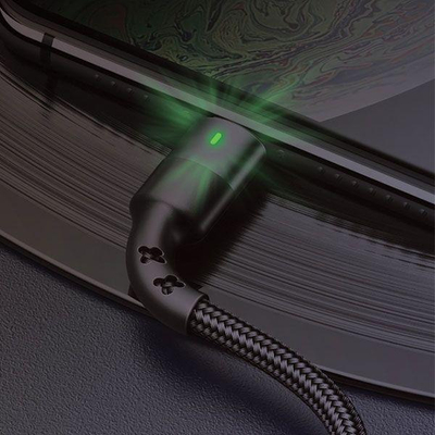 Kabllo Usams USB U26 lightning, 1m, 2A Fast Charging, e zezë SJ311USB01 
