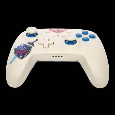 Kontroller PowerA Zelda Sworn Protector, wireless, i bardhë