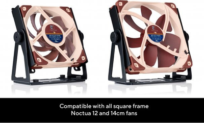 Mbajtëse ventilatori Noctua NV-FM1, për 120mm dhe 140mm, e zezë