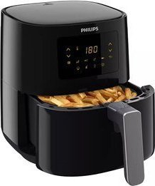 Fritezë me ajër Philips HD9252/70, 4.1L, 1400W, e zezë