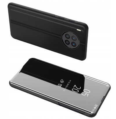 Këllëf telefoni Hurtel Clear View për Huawei Nova 8i, me flap, i zi