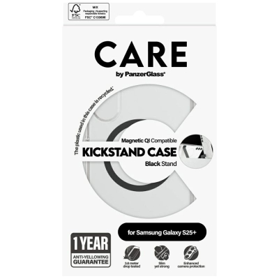 Kapak telefoni PanzerGlass CARE me kickstand, për Samsung Galaxy S23+, magnetik, transparent