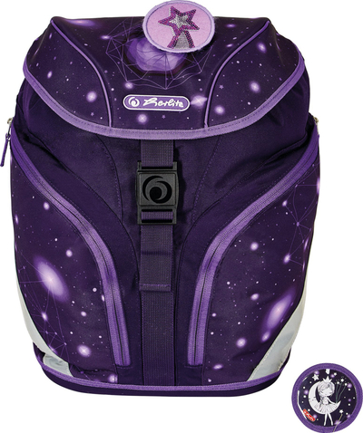 Set çante shkolle Herlitz SoftLight Plus Space Girl, 6 pjesë, material poliestër, ngjyrë vjollcë
