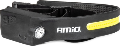 Dritë koke AMiO 03241, LED, 400 lm, e zez