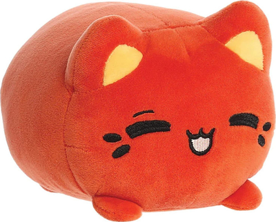 Lodër plushe Aurora Tasty Peach Thai Tea Meowchi, 18 cm, mace, portokalli e kuqërremtë