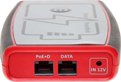 Power bank SMART SPB-POE-48V, 3400mAh, PoE IEEE 802.3af, црн