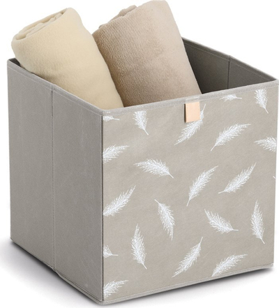 Kuti organizuese Zeller Present, 32 x 32 x 32 cm, material jo i endur, e bardhë