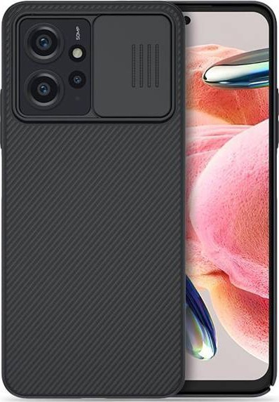 Mbulesë telefoni Nillkin CamShield për Xiaomi Redmi Note 12 4G, mbrojtëse, me kapak kamere, e zezë