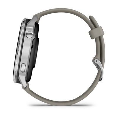 Ora inteligjente Garmin Venu 4, 45mm, GPS, argjend me rrip gri
