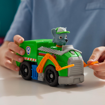 Lodër Paw Patrol Rocky Recycle Truck, automjet me figurë, jeshile