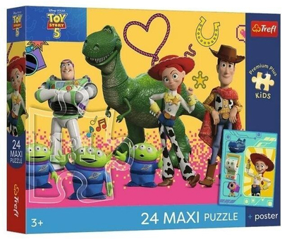 Puzzle Trefl Maxi Toy Story, 24 pjesë, për fëmijë 3+