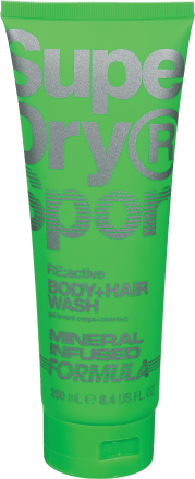 Shampo për flokë dhe trup Superdry Active, 250 ml