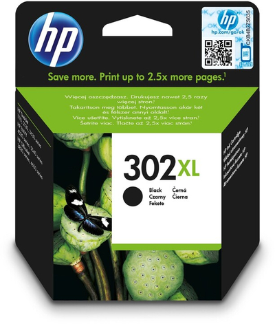 Ngjyrë për printer HP F6U68AE, e zezë, nr. 302XL